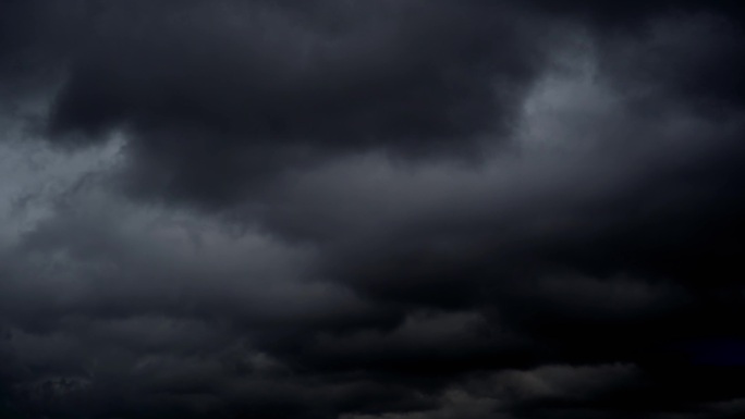 乌云翻滚延时摄影极端恶劣气候暴雨来临黑暗