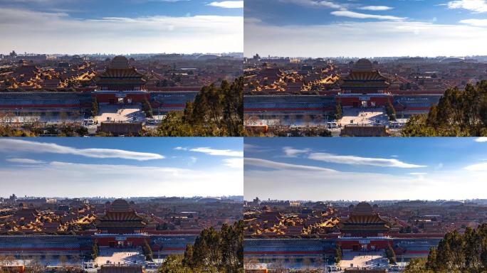 宣传片使用 北京景山 故宫全景 4K延时