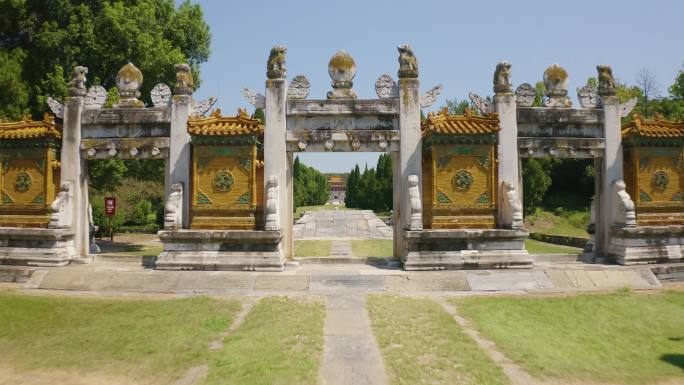 湖北钟祥 古建筑明显陵