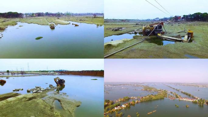 长江中下游、洪水过后的场景