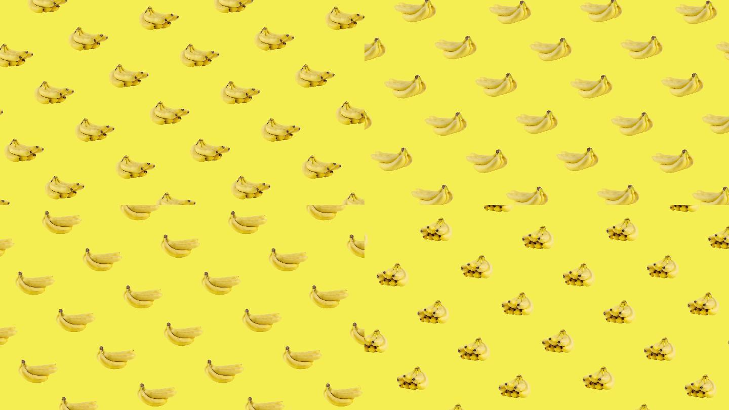 多束香蕉的无缝图案