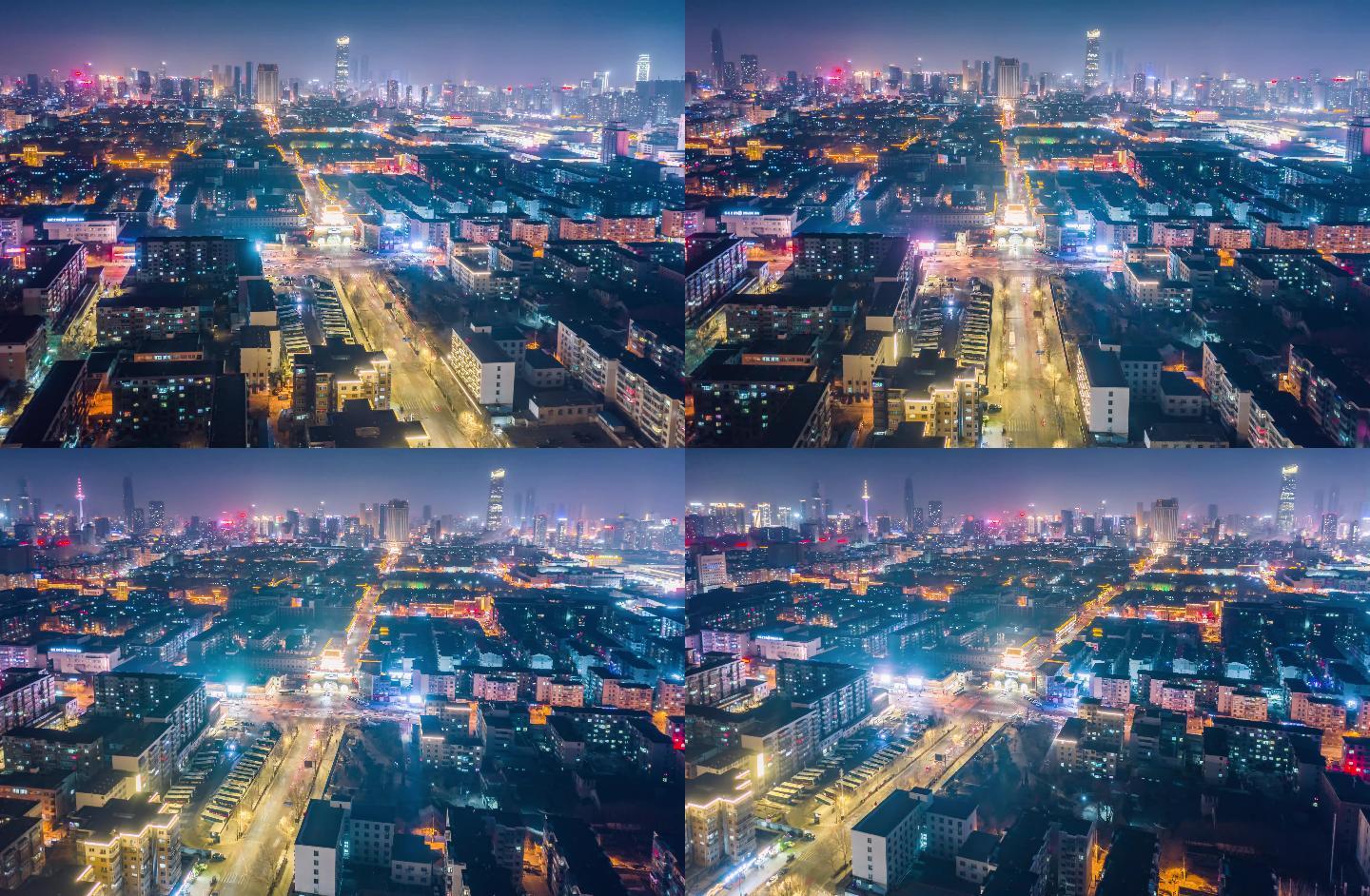 【高清4k】沈阳超美城市夜景航拍