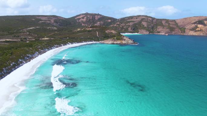 海湾景观海边清澈见底生态保护