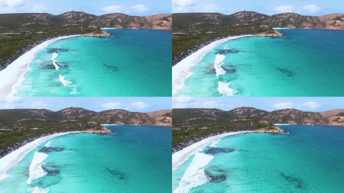 海湾景观海边清澈见底生态保护