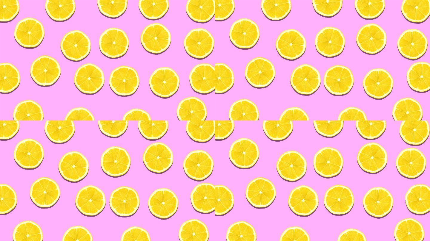 柠檬摇摆的颜色背景
