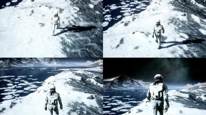 太空旅行背景动画三维动画3d出舱遨游漫游