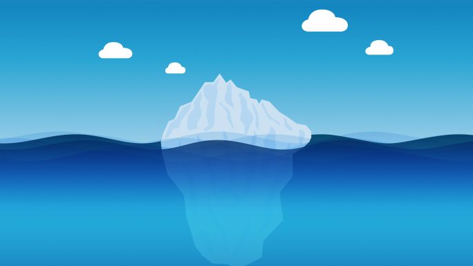 带云的冰山卡通动漫漫画南极mg动画