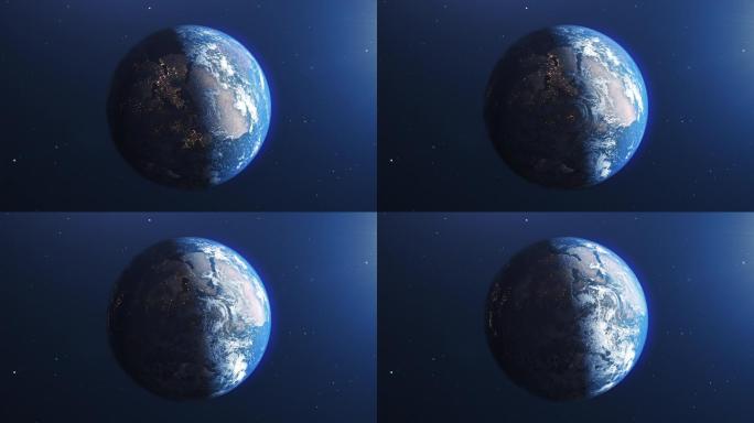 【原创】4K太空地球运行视频循环