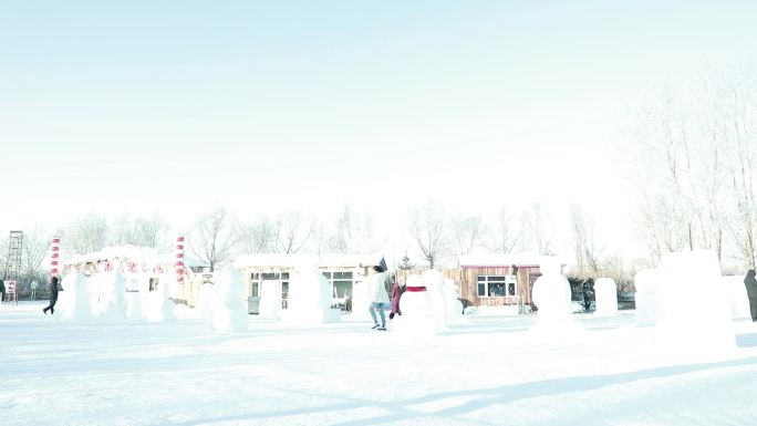 冬奥 冰雪 烟花 乐园 游客 附航拍