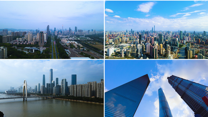 新时代中国梦新中国改革开放一线城市航拍