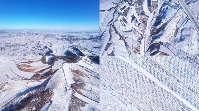 东北、雪后、冬天土地、冬季耕地、东北平原