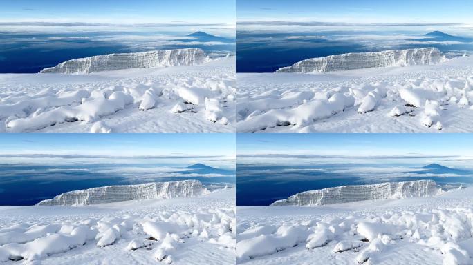 自然冰川景观北极冰川冰块冰雪世界