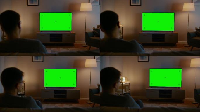 绿色屏幕的电视绿屏绿布绿幕抠图后期抠像