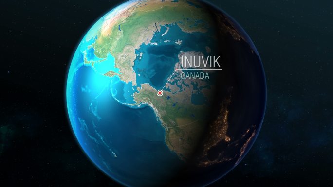 加拿大-因努维克中国地图科技区位全国全球