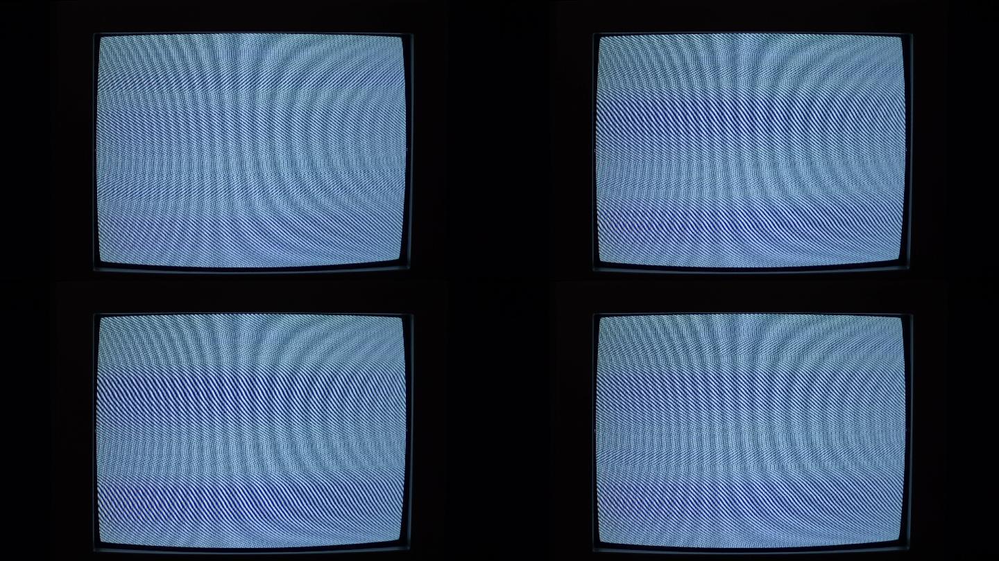 旧模拟电视中闪烁的视频噪声