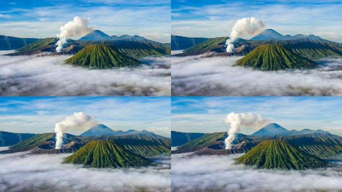 印度尼西亚东爪哇省的火山