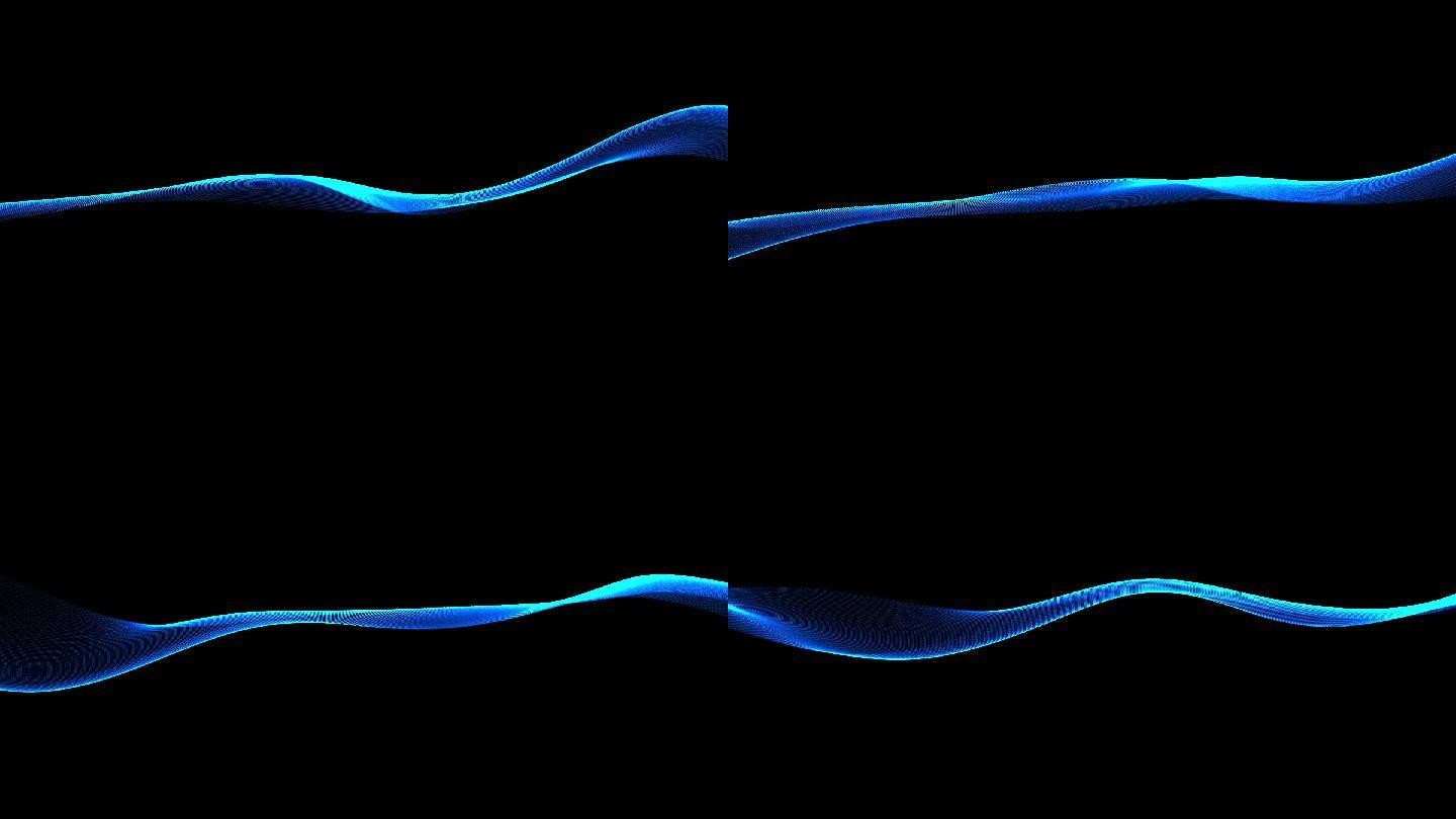 蓝色光带波动-循环带通道1