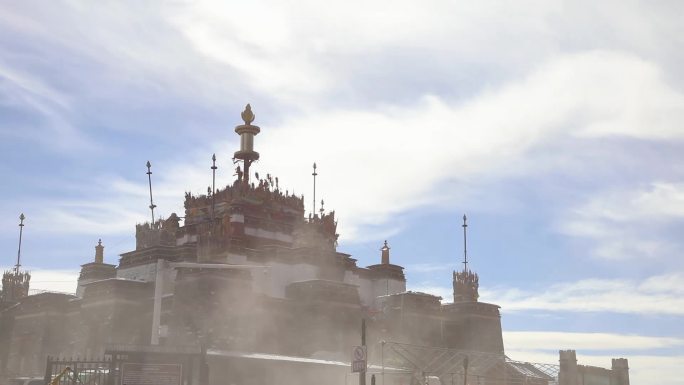 寺  雪山  藏族  高原