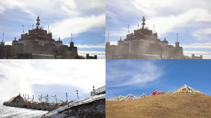 寺  雪山  藏族  高原