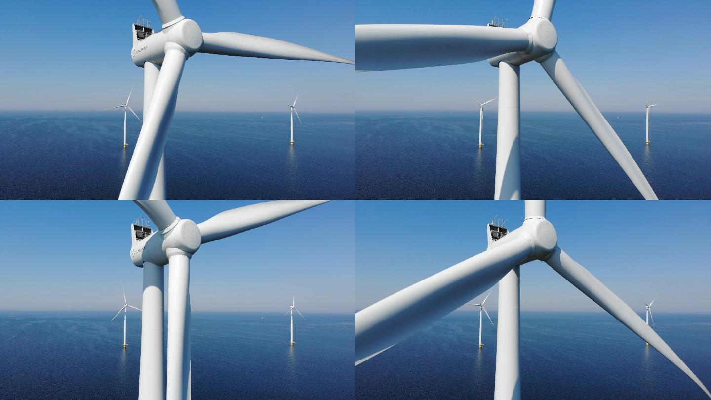 风力涡轮机螺旋桨可持续能源旋转风能