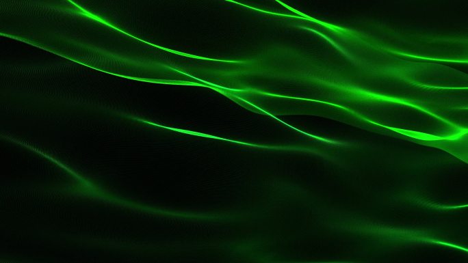 绿色粒子光效循环