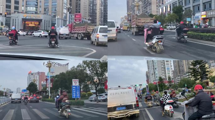 霞浦街道马路电动车乱象乱骑行