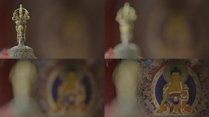 西藏寺庙铃铛佛像