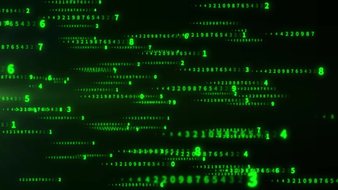 黑客 矩阵 绿色科技粒子数据流光线