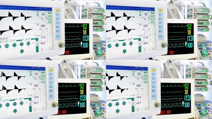 ICU的医疗设备视频素材