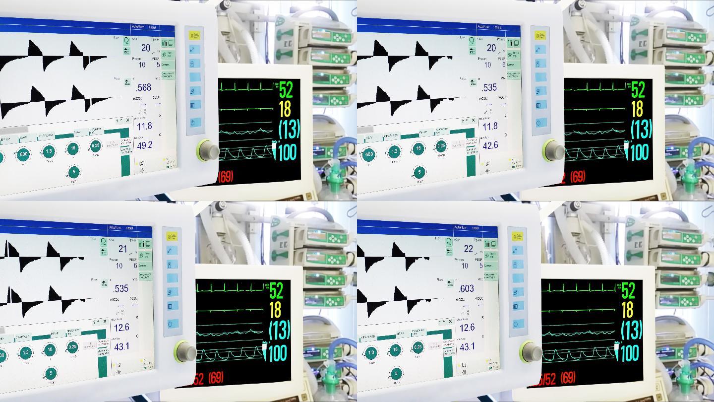 ICU的医疗设备视频素材