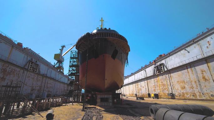 造船厂。船坞修船厂船运货运货轮