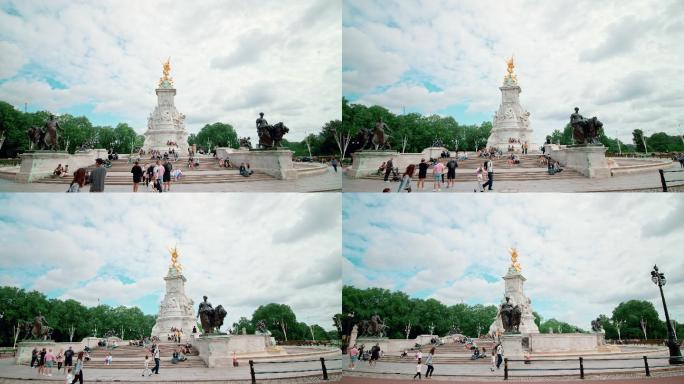 维多利亚女王纪念馆的雕像