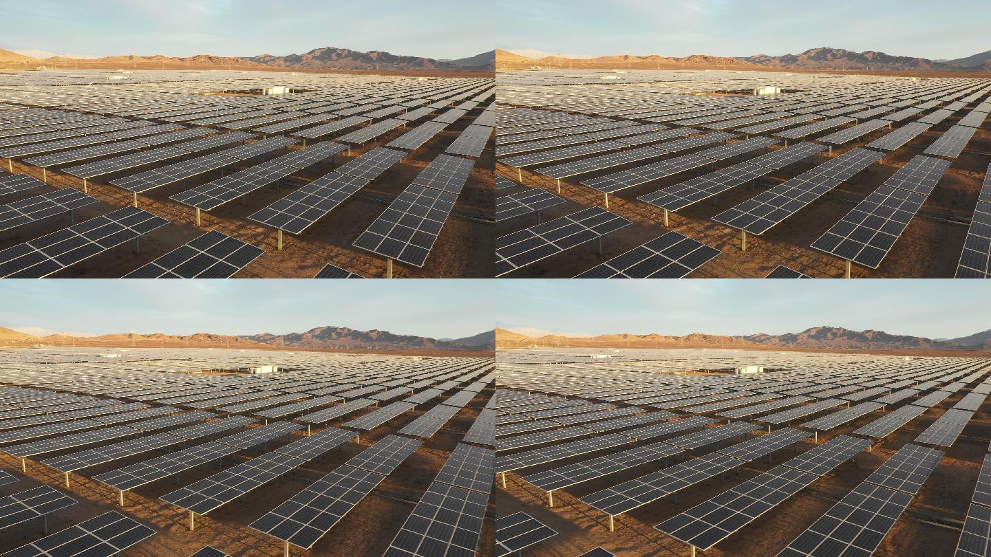 世界最大干旱沙漠中部的巨型光伏电站