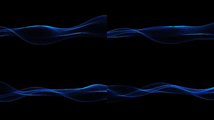 蓝色科技线条波动-循环带通道1