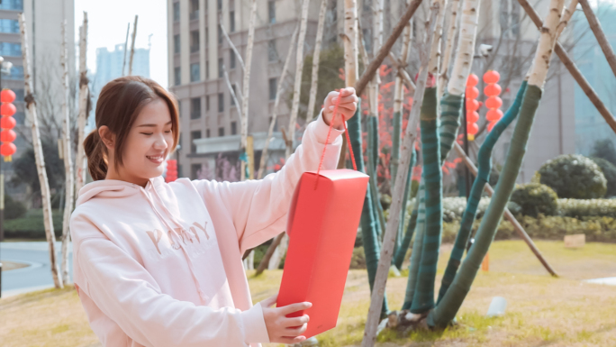 新年女生手提礼盒