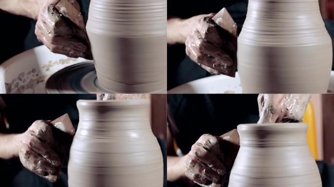 陶艺雕刻传统陶罐