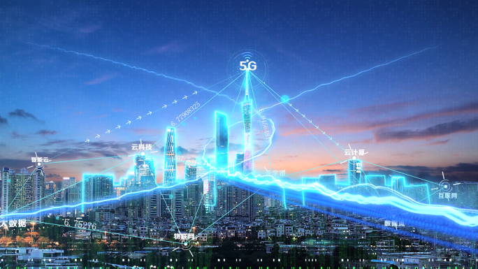 【AE模板】智慧广州科技城市云计算物联网