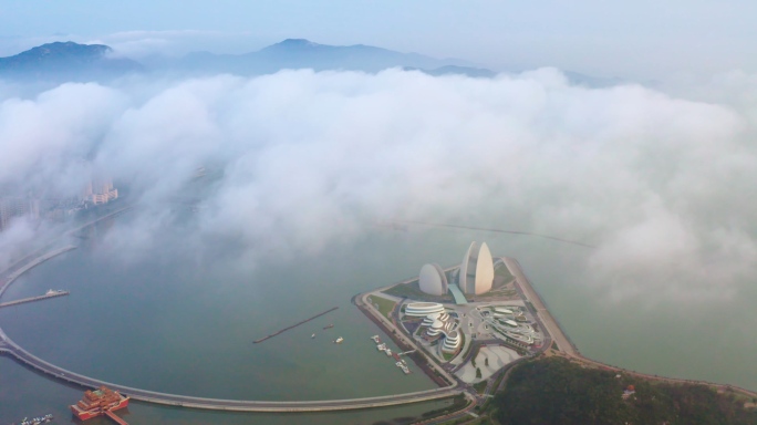 珠海/仙境/日月贝歌剧院/4K航拍