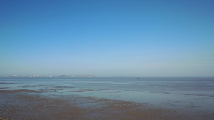 4K原素材-航拍上海崇明区自然生态景观