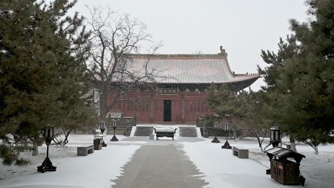 大同文庙雪景