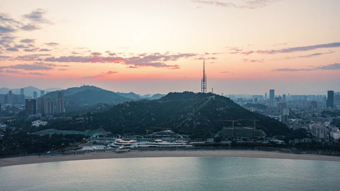 珠海城市风光，优和汇城市阳台和汇夜景延时