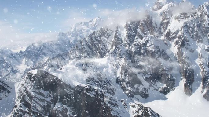 雪山风雪