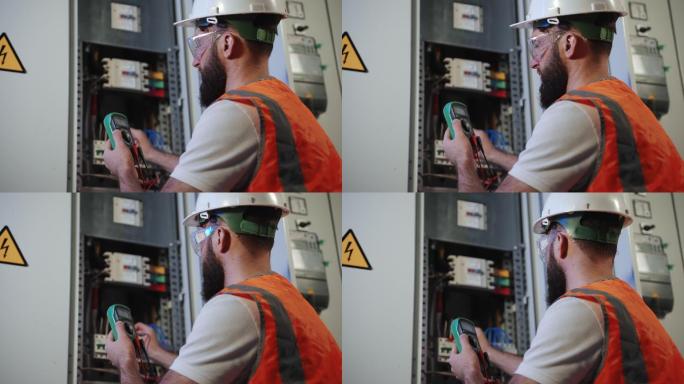 电工用万用表测量电压，专业电气工程师