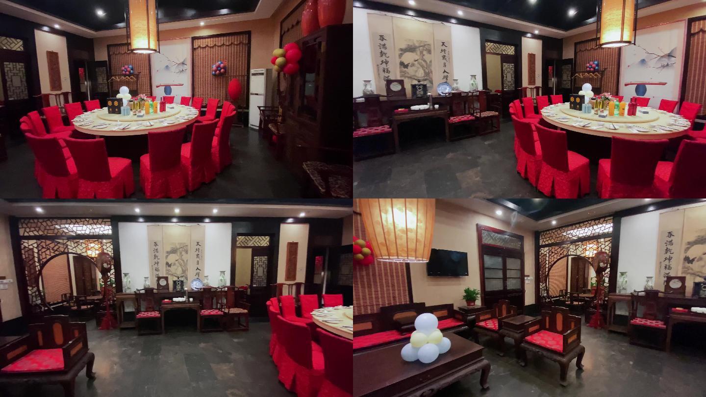 中式复古中国风饭店餐厅包厢