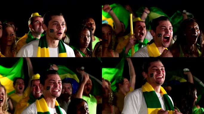 巴西体育迷欢呼