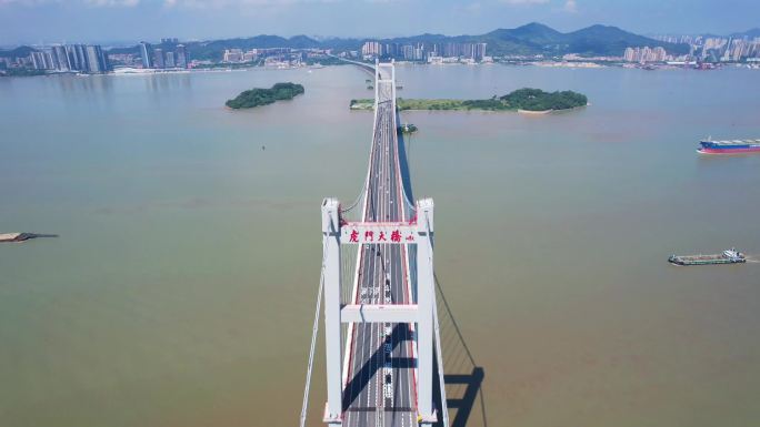 东莞虎门大桥航拍景观