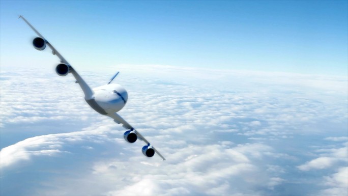 喷气式飞机三维3d模型动画波音客机