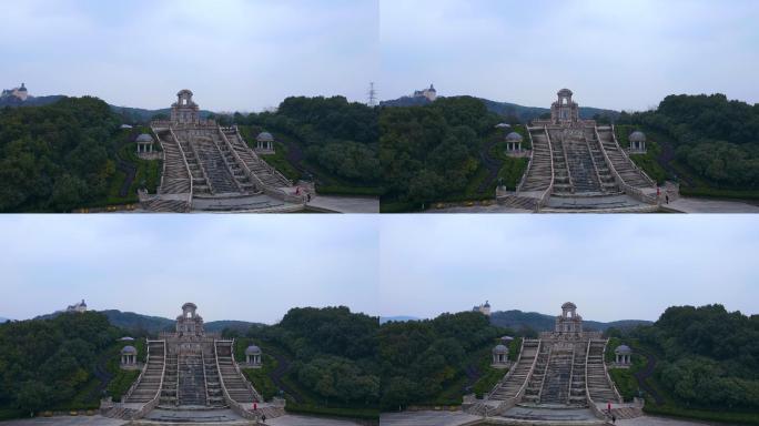 杭州天都公园航拍镜头