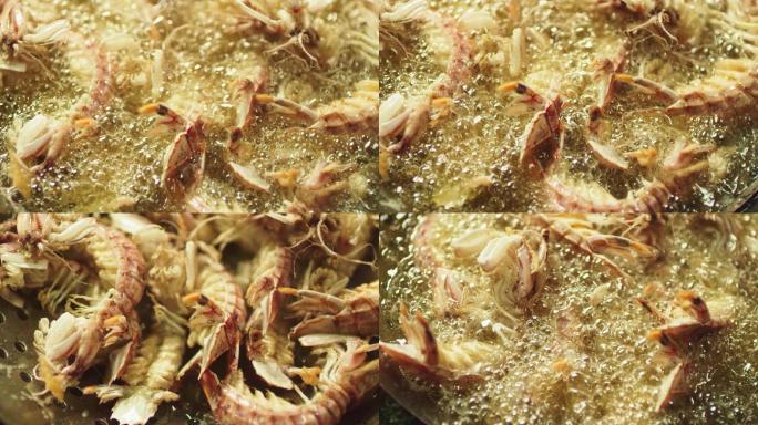 皮皮虾虾蛄油炸食物海鲜