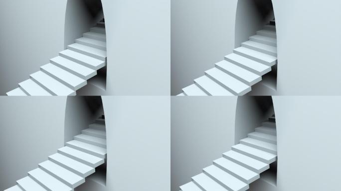 无限楼梯的3d渲染。